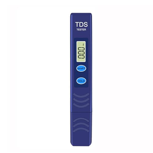 Hochpräziser Trinkwasser Wassertester - TDS- und EC-Messgerät in Blau - Ideal zur Überprüfung der Wasserqualität in Trinkwasser, Aquarien, Fischteichen und Schwimmbädern