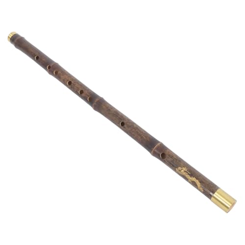 NULYLU Chinese Bamboo Dizi C Dur Flöte mit Drachen und Muster Traditionelles Musikinstrument für Anfänger Musizieren aus Hochwertigem Gefertigt