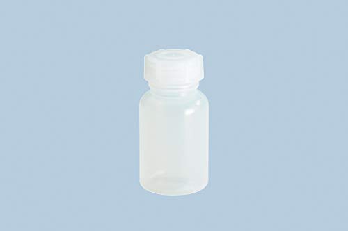 hünersdorff Weithalsflasche zum Befüllen mit Schraubverschluss aus LD-PE (bruchsicher und lebensmittelgeeignet), 100 ml, transparent