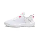 PUMA Damen Fusion Crush Sport WMNS Golf Shoe, White-Garnet Rose, 38.5 EU