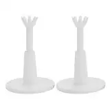 Yosoo Health Gear 2PCS verstellbare Golf-Tees, Einstellbare Tees, Driving Range Tee-Halter, Golfball-Training Sportzubehör für das Golf-Training Weiß