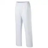 EXNER Medizinische OP-Schlupfhose, Pflege-Hose, Arbeitshose, Unisex für Herren und Damen in Medizin, Krankenpflege, Altenpflege, SPA, Wellnes, Kosmetik, Farbe Weiss, Größe L