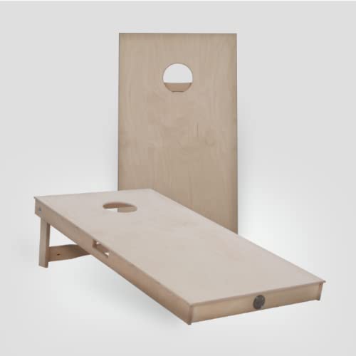 Set - Cornhole Board Naturel (offizielles Spielformat 120 x 60 cm - inkl. Cornhole Bags)