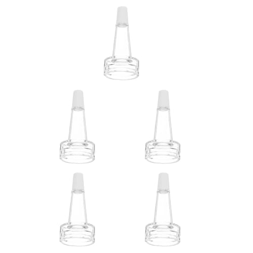 OUNONA 5St Pipette Dropper Shunt Mehrere Dropper gleichzeitig anschließen Ampullenspender Tropfenverteiler Fläschchen Essenz Flasche, Ampullen Tipp Ersatzkappen Für Ampullen Transparente Tropfenzapfen