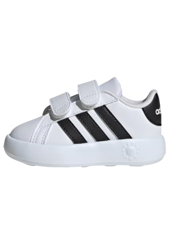 adidas Jungen Unisex Kinder Grand Court 2.0 Shoes Kids Tennisschuhe, Cloud White/Core Black/Cloud White, 20 EU