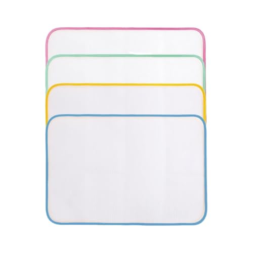 JEYORZY 4 pcs Bügeltuch, Netz Bügeltuch, Mesh Stoff Bügeltuch Pad Anti-Fokus-Schutzpolster Schutzbügel Tuch Bügeltuch Haushalts-Bügelkissen-Isoliernetz Bügeltuch, für Einfaches Bügeln, zufällige Farbe