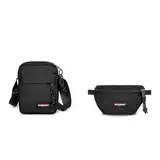 EASTPAK THE ONE Umhängetasche, 149 cm, 145 L, Black (Schwarz) & SPRINGER Gürteltasche, 129 cm, 125 L, Black (Schwarz)