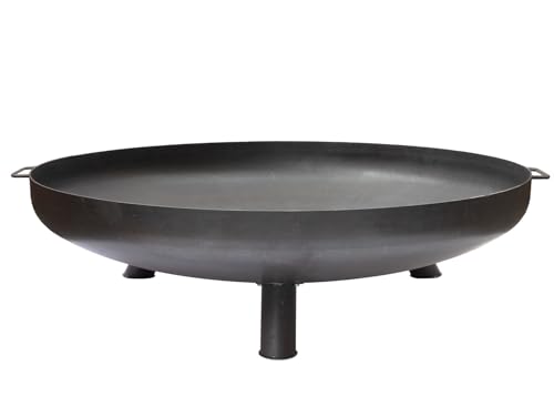Grillfürst Feuerschale Ø 120 cm aus Stahl - Feuerschale für den Garten oder die Terrasse, massiv, langlebig und hitzebeständig, für Lagerfeuer oder als Kochstelle, Durchmesser 120 cm