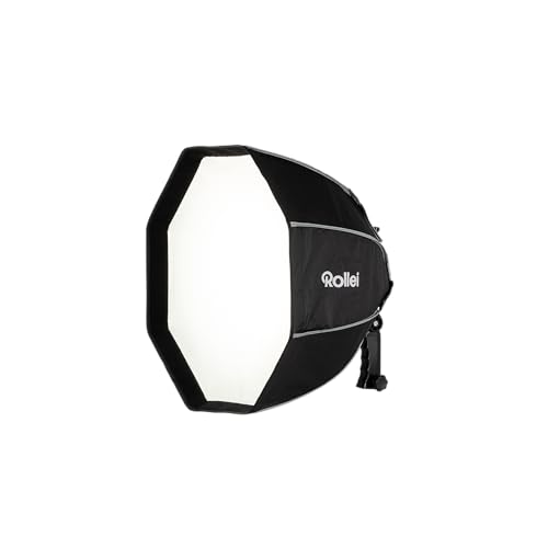 Rollei Softbox für Aufsteckblitze 50 cm – Perfekte Ausleuchtung, Hohe Kompatibilität, Weiches Licht, Einfache Montage, Kompakt & Leicht, Inklusive Diffusor & Grid