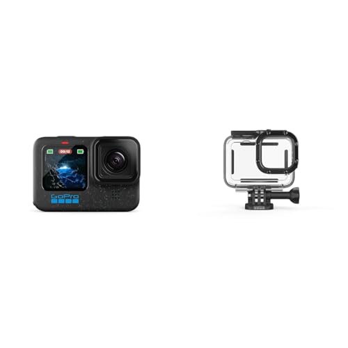 GoPro HERO12 Black – wasserdichte Action-Kamera mit 5,3K60 Ultra HD-Video, 27 MP Fotos, HDR, 1/1,9-Zoll-Bildsensor, Live-Streaming, Webcam, Stabilisierung & Schutzgehäuse