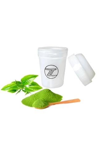 ZURMATRADE Matcha Mini Shaker Becher ToGo, Bottle, Mini-Shaker für Matchagetränke, Matcha Shaker, Matcha Zubereitungsset, Rührbecher, Matcha-Miniset, Matcha set