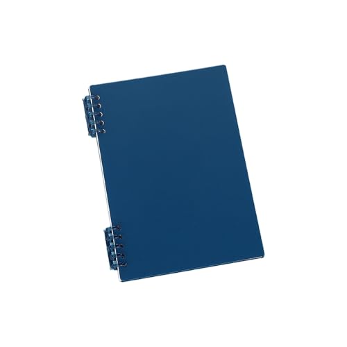 NVOQILIN Professionelles Notizbuch, wasserdicht, Kunststoff, Softcover, nachfüllbar, lose Blätter, breit, liniertes Papier für Schüler, Lehrer