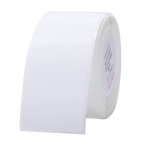 Thermokabel-Etikettenpapier für D101-Etikettendrucker, Barcode, Preisgröße, Name, blanko, wasserdicht, reißfest, 25 x 60 mm, 110 Blatt/Rolle, für Preisschilder, Bürobedarf, Bekleidungsgeschäfte