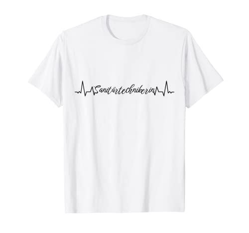 Klempner Herzschlag Sanitärtechnikerin T-Shirt
