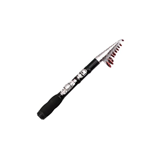 Pineeseatile Teleskopische Angelrute tragbarer Mini -Meerespol Kleiner Meeresfischerei Werkzeuge Teleskope Fischereigeräte zum Angeln schwarz 1 m 1 / pc -Fischereistange
