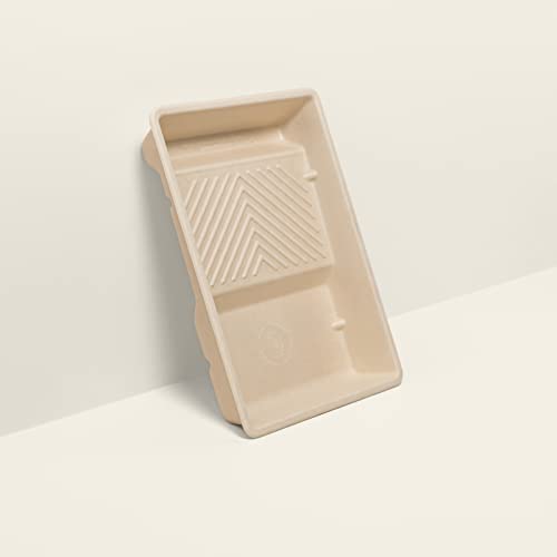 Parador Malerzubehör Farbwanne für Farbroller - Farbschale aus Recycling Material Zuckerrohrzellstoff 1 L - Malerbedarf zum Anstreichen Farbbehälter Wandfarbe umweltfreundlich