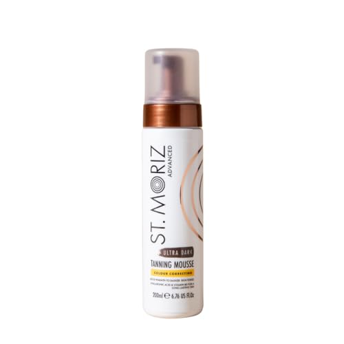 St. Moriz Advanced – Farbkorrigierendes Selbstbräunungsmousse Extra dunkle Bräune mit Hyaluronsäure und Vitamin B5 200ml