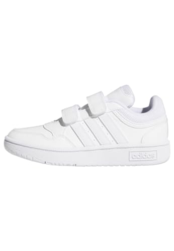 adidas Hoops Shoes Basketball Shoe, Cloud White/Cloud White/Cloud White, 25 EU