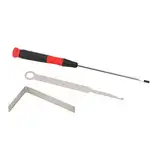 Instrumenten-Reparatur-Werkzeug-Set, Leichtes Metall-Federhaken-Schraubendreher-Set für Saxophon-Klarinette, Oboe, Flöte, Piccolo-Wartung