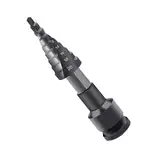 Stufenbohrer für Metall, Stufenbohrer, Bohrer in Industriequalität, Stufenbohrer mit mehreren Löchern, Stufenbohrer, Heimwerkzeuge für Metall, Edelstahl, Aluminium, Holz
