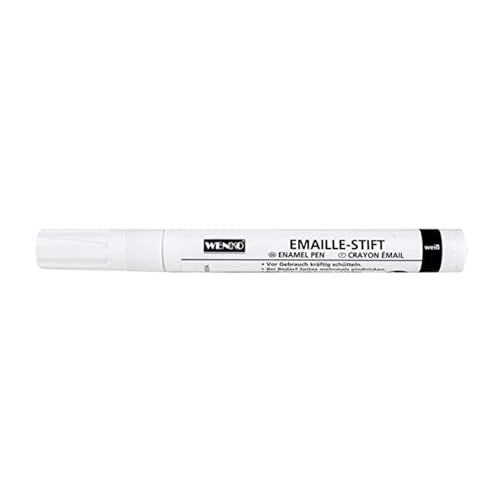 WENKO Emaille-Fix Stift Keramik Emaille Reparatur Remaille Paste Sanitärweiß, Temperaturbeständig 6 ml Weiß