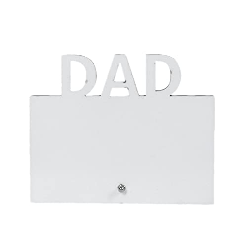 Wzxhew # MDF-Rahmen Vaterbild Vater Foto Geschenk Holz Tag Rahmen Sublimation Home Decor (Weiß, Einheitsgröße)