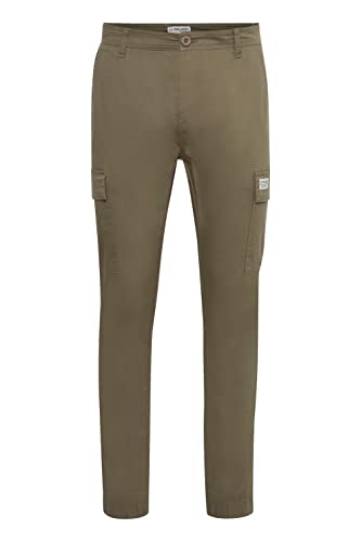 11 Project PRLouka Herren Cargohose Lange Hose mit Stretch und elastischer Beinabschluss Regular Fit, Größe:M, Farbe:Dusty Olive (180515)