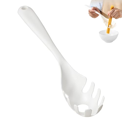 Pastagabel | Pastaheber Zahngabel mit langem Griff | Manueller Pastalöffel mit Zähnen Spaghettigabeln für Nudeln, Knödel, Nudeln