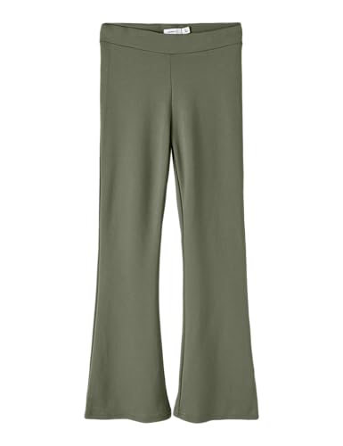 NAME IT Mädchen Nkffrikkali Bootcut Pant Noos Stoffhose, Deep Lichen Green, 140 EU