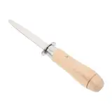 SOLUSTRE 1 Stück Austernmesser Oyster Shucking Tool Austernschälen Austernöffner Küchenversorgung Austernschneider Austernhändler für zu Hause Austernschälschneider Rostfreier Stahl Khaki