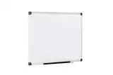 Bi-Office Magnetisches Whiteboard Maya, 60 x 45 cm, Lackierte Stahloberfläche, Trocken Abwischbar, Memoboard mit Aluminiumrahmen und Stifteablage, Magnettafel