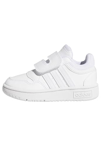 adidas Hoops Shoes Basketball Shoe, Cloud White/Cloud White/Cloud White, 25 EU