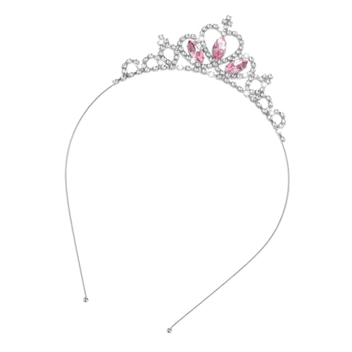 Sibba Prinzessin Tiara Krone Kopfschmuck Haarreifen Tiara Edelsteine Strass Tiara Kopf Krone Stirnband für Mädchen Hochzeit Abschlussball Party Kostüm Weihnachtsgeschenke