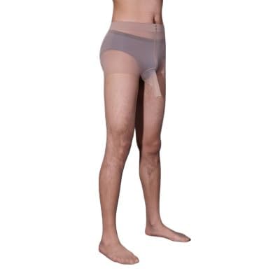 Dobovova Herren Strumpfhose Herren See Through Nude Tights Dessous Pantyhose 10D Socken Mit Nahtloser Mantel Hosiery Geschlossen (Haut, One Size), Von der Haut, Einheitsgröße