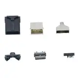 ZYKEJJDDAK 6PCS Typ 19Pin Männlich Lötdraht Set 8K Auto Board Connector Lötdrahtanschluss Für Medicals Instrument Gaming