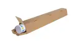 packster 20x Trapez-Versandverpackung 860 mm x 105/55 mm Braun