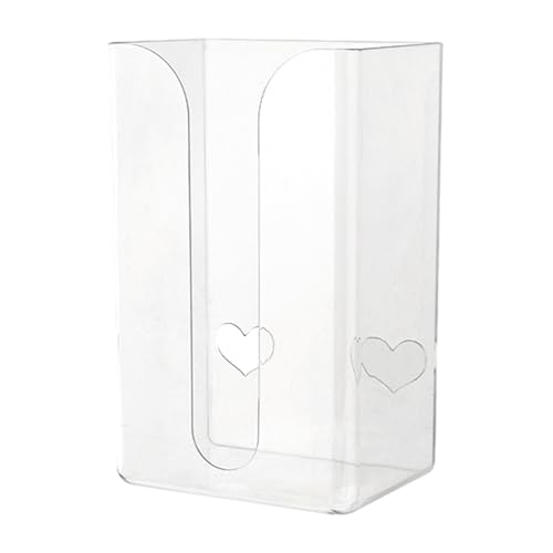 DAWCBVJQ Wand befestigte Taschentuchbox Halter 19X 12 X8,5 cm Feuchttuchhalter Tücherbox Transparente Tissue Box kosmetikbox Wand Spender für Tisch, Küchenschrank und Wand, nach Oben oder unten