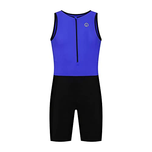 Rogelli Florida Triathlonanzug Unisex - Tri Anzug - Blau/Schwarz - Größe L