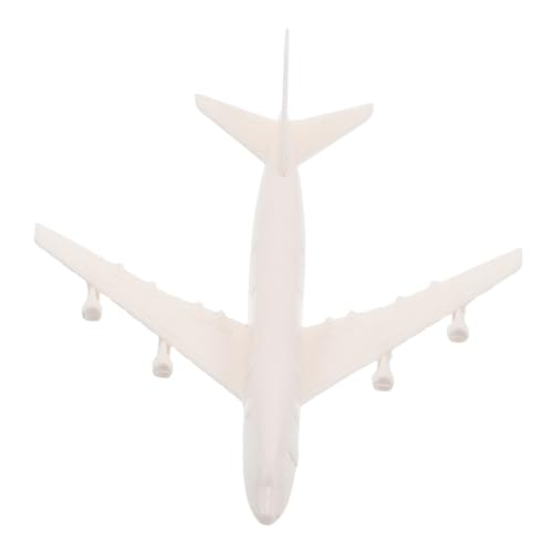 Milisten Kleines Flugzeugmodell Modellflugzeug Vintage -flugzeugmodell Flughafenmodell Spielzeugflugzeug Plastik Weiß