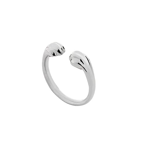 Süßer Katzenpfoten Schöne Tiere Offener Statement Schmuck Verstellbarer Umarmen Design Stapel Ringe
