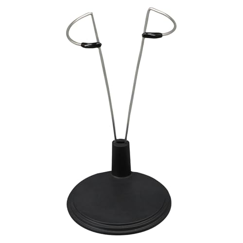 Generisch Puppenständer für 4-8 Zoll Puppen, Verstellbarer Puppenständer für Labu, Hält Die Puppe in Stehender Position, Actionfigurenständer, Puppenständer Halter (Schwarz)