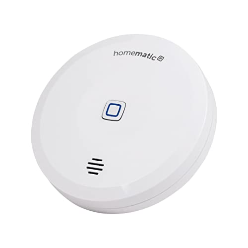 Homematic IP Smart Home Wassersensor, Wassermelder für zuverlässige Alarmierung per Sirene und Push-Benachrichtigung in der Smartphone-App bei Feuchtigkeit und Wasser, 151694A0