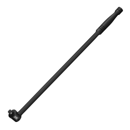 DURATECH 1/2" Gelenkgriff 600 mm, Maximales Drehmoment 780 N·m, mit Flexiblem Kopf, Federbelastete Kugelkonstruktion, für Autoreparaturen und DIY, Schwarz