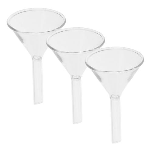 CHILDWEET 3stücke Teiliges Glas-trichter Wissenschaftliche Anwendungen Labor Trichter Aus Klarem Glas Für Präzises Filtrieren Und Ausgießen Robuste Bauweise Für Langlebige Nutzung
