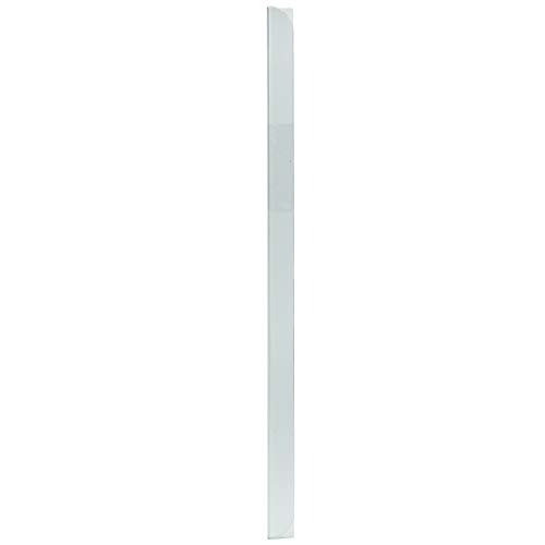 LEO’s - 100 x Klemmschienen Transparent DIN A5 (210 mm) FH 3-4 mm für ca. 30 Blatt - Klemmschiene zum Binden von ungelochten Papier Unterlagen und Blattsammlungen - Klemmleiste aus Hart-PVC