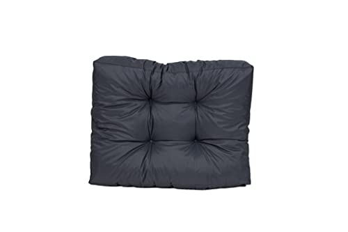 TexDeko® Garden halbes Palettenkissen 60x80x18cm wasserabweisend UV - beständig Premium Sitzkissen gesteppt Palettenauflage für Europaletten Palettenmöbel Palettenpolster (Anthrazit)