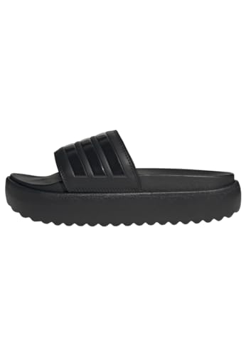 adidas Damen Adilette Platform Slides RUTSCHEN, Core Black/Core Black/Core Black, 38 EU