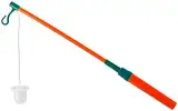 Folat 23883 Orange-Teal 40 cm Elektronischer Laternenstab Kinder, Laternenstock mit LED Kinderpartys, St Martin, Halloween, Kostümpartys, Weihnachten, Mehrfarbig