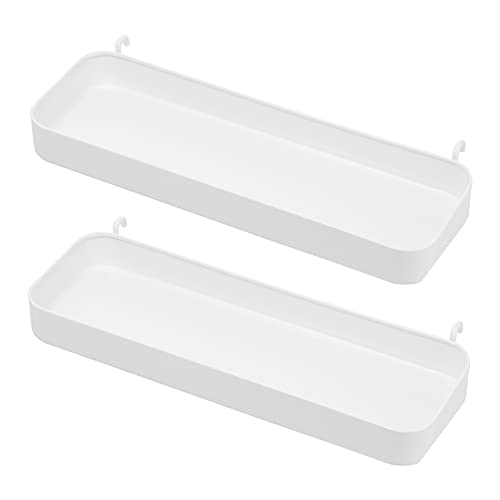 Ikea Skadis Regal (passend für Skadis Steckbrett), Weiß, 28 x 9 x 3 cm, 2 Stück