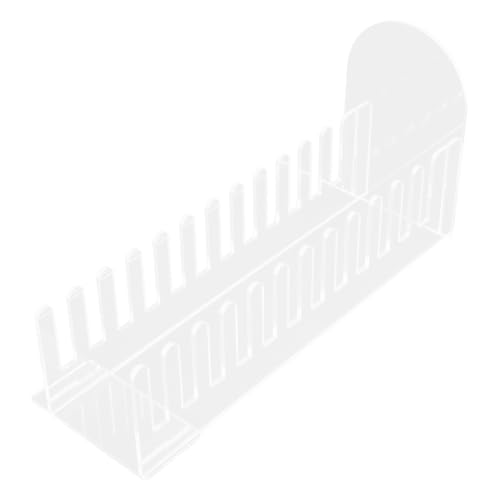 SOLUSTRE Grußkartenständer Grußkartenhalter Rack Aufkleber Grußkartenständer Verkäufer Einzelhandel Tischdisplay Theke Postkartenständer Stempel Acryl Transparent